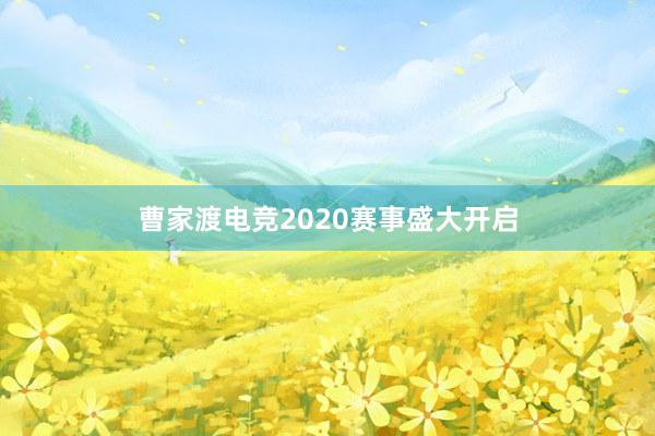 曹家渡电竞2020赛事盛大开启