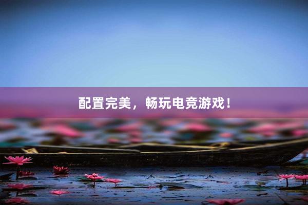 配置完美，畅玩电竞游戏！