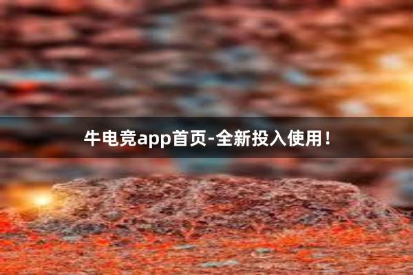 牛电竞app首页-全新投入使用！