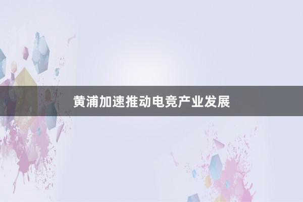 黄浦加速推动电竞产业发展